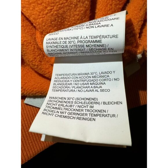 Off-White Virgil Abloh Orange Graphic Hoodie With Arrows & Logo Design - Picture 8 of 12